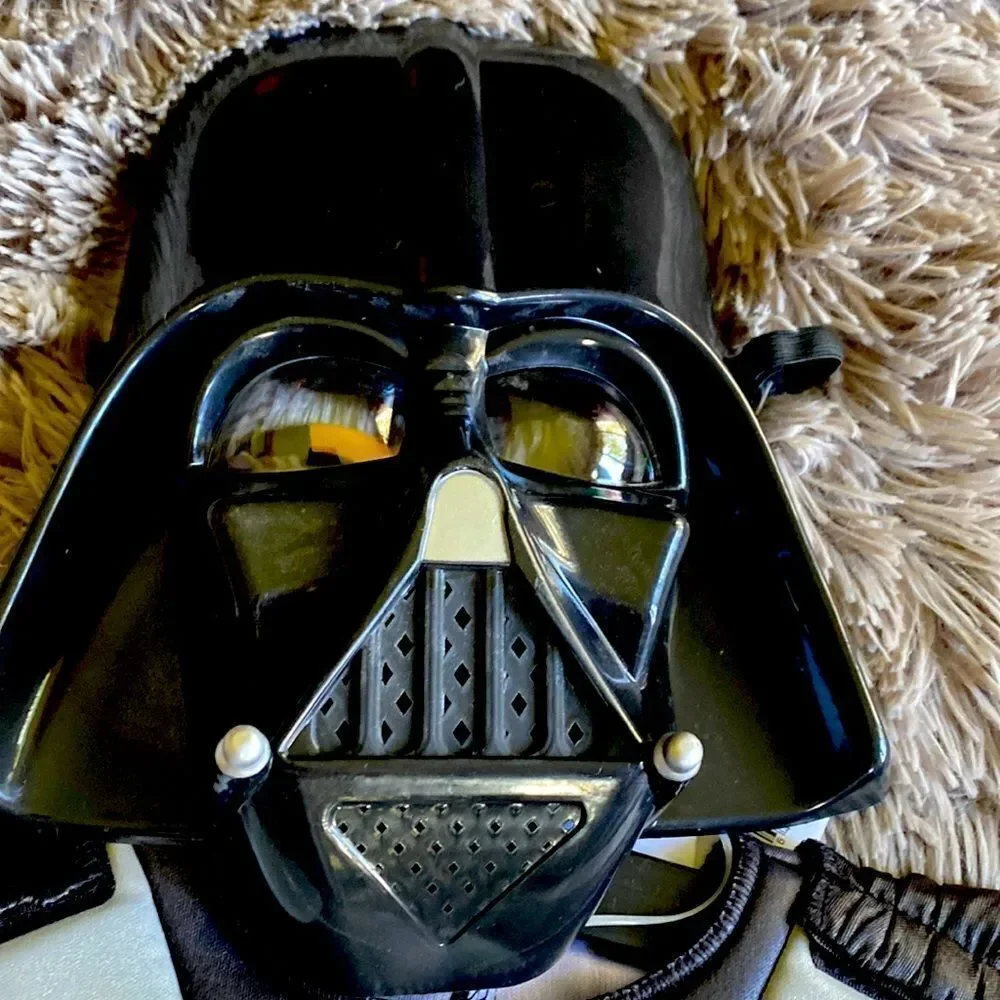 Darth Vador  Costume 3 Piece Black Small 4 to 7